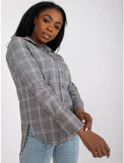 Košile LK KS 508770.49P šedá