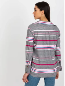 Dámská košile LK KS 509165.06X bílá a růžová - FPrice