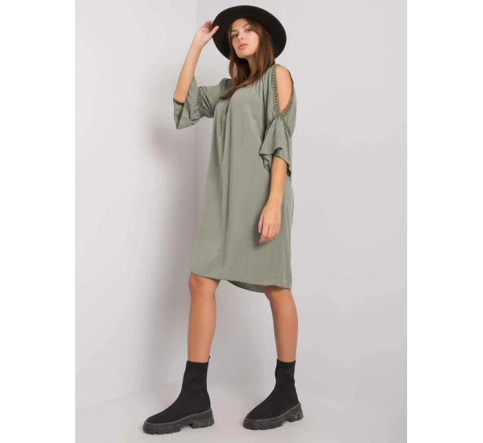 Šaty TW SK BI model 21069656 khaki - FPrice Šaty TW SK BI model 21069656 khaki - FPrice