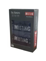 Pánské boxe 3PACK 4046-1003 Retro Černá - Mustang