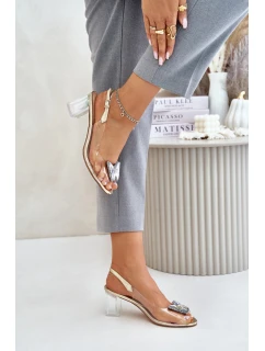 Sandály na podpatku model 215721 Step in style