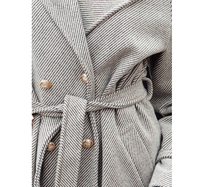 Dámský oversize kabát dlouhý béžový Dstreet model 21982240 - FashionStreet