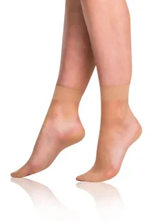 Dámské silonkové ponožky FLY SOCKS 15 DEN - BELLINDA - amber