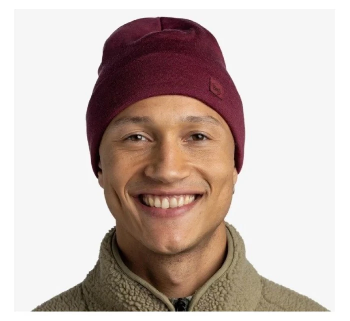 BUFF MERINO MIDWEIGHT BEANIE MELANGE TIBETAN RED čepice