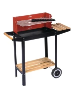 ZAHRADNÍ GRILOVACÍ KOLO 85x42x83 cm ČERVENÉ