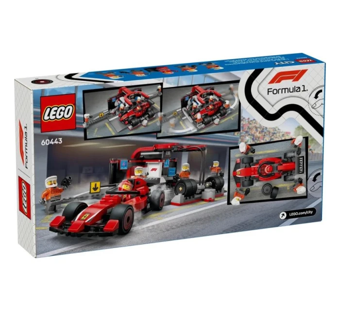 LEGO CITY 60443 Zastávka v boxech F1 a mechanici s vozem Ferrari LEGO CITY 60443 Zastávka v boxech F1 a mechanici s vozem Ferrari