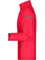 Daiber JN 1122 Pánská softshell bunda s odepínacími rukávy 02.1122 red/black