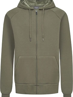 Unisex mikina s kapucí z těžké bavlny 40. dusty khaki model 22452421 - Promodoro