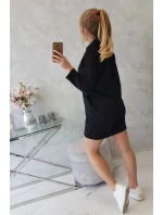 Šaty s kravatou černé Šaty s kravatou černé