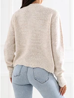 Sweter IR SW model 22550386 jasny beżowy - FPrice Sweter IR SW model 22550386 jasny beżowy - FPrice