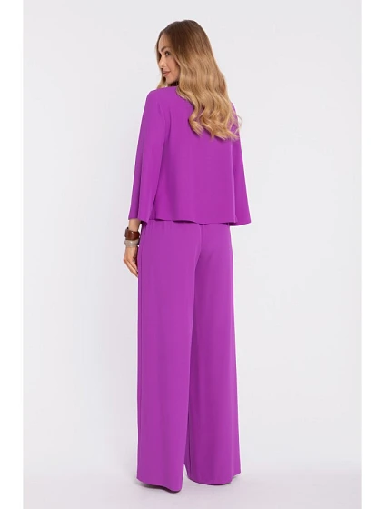 Elegantní halenka s rukávy levandulová model 22040529 - Moe