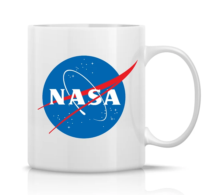 NASA - klasický bílý keramický hrníček 300 ml NASA - klasický bílý keramický hrníček 300 ml