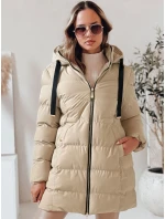 Dámská zimní bunda s kapucí beige Dstreet model 21978729 - FashionStreet