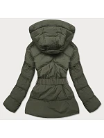 Prošívaná přechodná bunda s khaki pruhem (23060-2) Prošívaná přechodná bunda s khaki pruhem (23060-2)