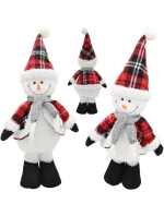 DEKORATIVNÍ SNĚHULÁK 50CM ČERVENÝ DEKORATIVNÍ SNĚHULÁK 50CM ČERVENÝ