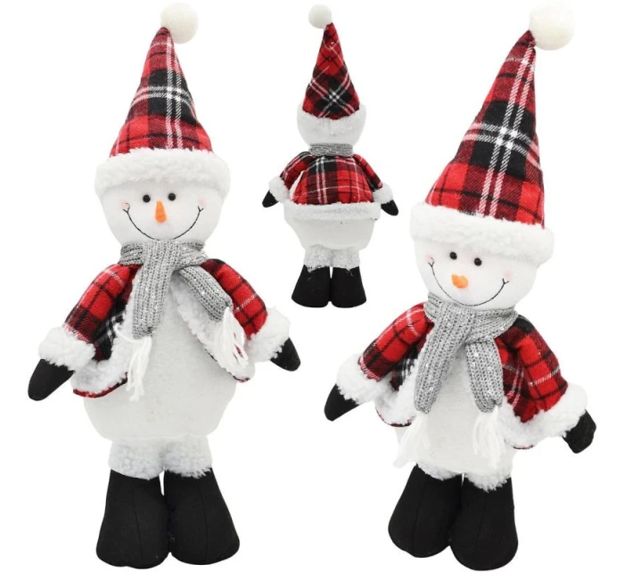 DEKORATIVNÍ SNĚHULÁK 50CM ČERVENÝ DEKORATIVNÍ SNĚHULÁK 50CM ČERVENÝ
