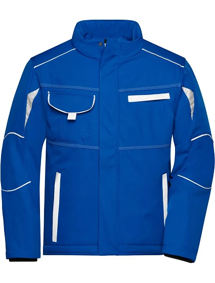 JN 853 Pracovní zimní softshellová bunda Color model 22492391 royal/white - Daiber JN 853 Pracovní zimní softshellová bunda Color model 22492391 royal/white - Daiber