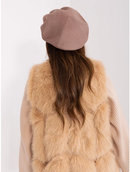 Czapka AT CZ model 18997554 brązowy - FPrice Czapka AT CZ model 18997554 brązowy - FPrice