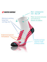 Sesto Senso krátké sportovní ponožky bílé