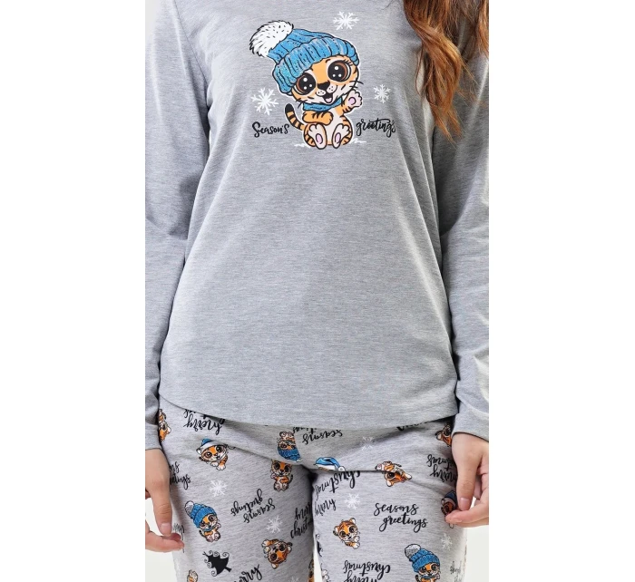 Dámské pyžamo dlouhé Tygřík