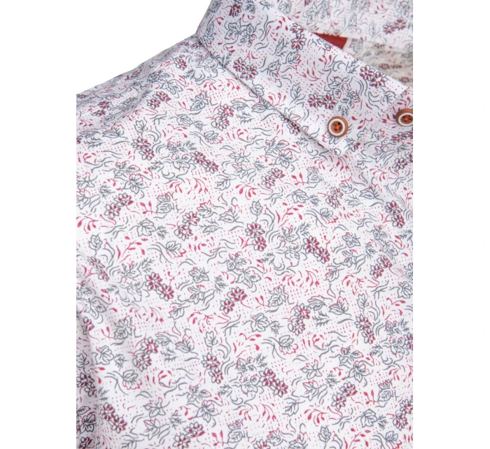 FashionStreet pánská bílá košile s krátkým rukávem KX1060