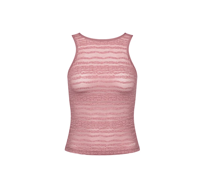 Dámská podprsenka FREE Evolve Tank Top Lace - tm. růžové 7836 - SLOGGI