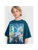 Chlapecké tričko oversize s potiskem 4F 4FJRAW25TTSHM3061-46S Chlapecké tričko oversize s potiskem 4F 4FJRAW25TTSHM3061-46S