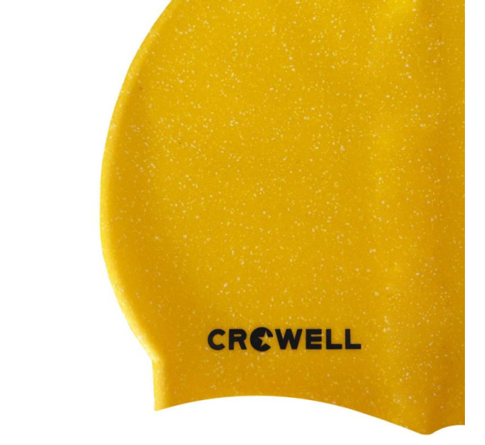 Crowell Recycling Silikonová plavecká čepice Pearl žluté barvy.7
