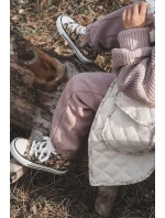 Dětské vysoké tenisky s zipem Béžová a zelená Filemon Dětské vysoké tenisky s zipem Béžová a zelená Filemon