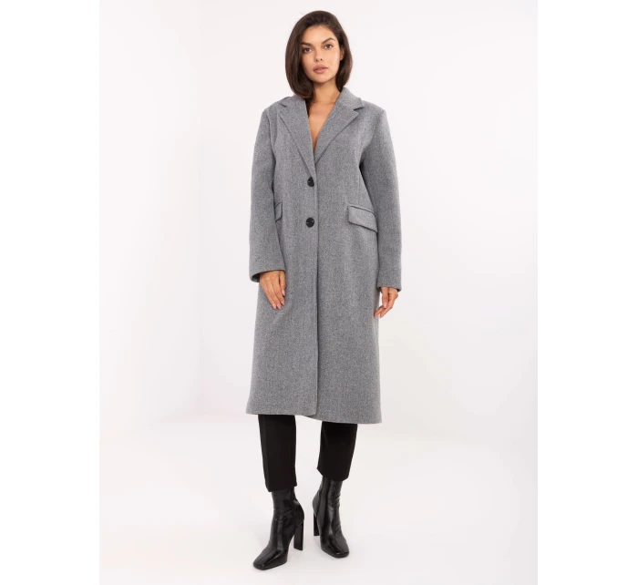 Płaszcz IT PL model 21302303 szary - FPrice Płaszcz IT PL model 21302303 szary - FPrice