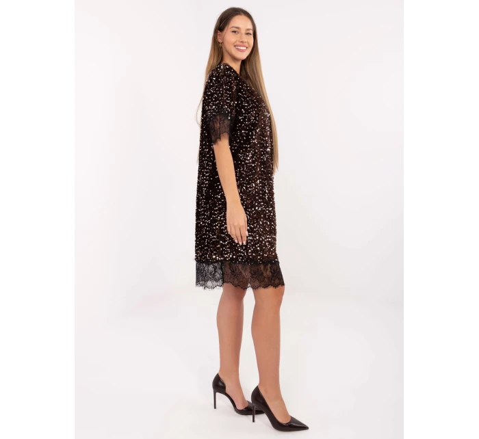 MI SK šaty A60151.29P hnědé