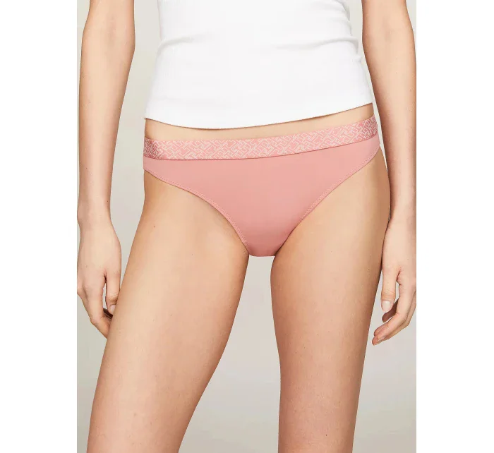 Dámské kalhotky 3Pack BIKINI UW0UW05187 0VT černé/ecru/růžové - Tommy Hilfiger