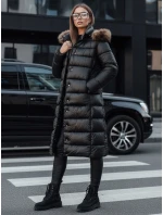 Dámská prošívaná zimní bunda s kapucí CROMBILA černá Dstreet TY4100 Dámská prošívaná zimní bunda s kapucí CROMBILA černá Dstreet TY4100