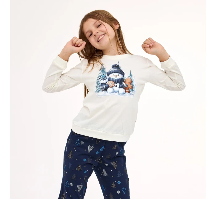 Cornette Young Girl pyžamo 978/189 Snowy Day length/r Christmas 134-164 Cornette Young Girl pyžamo 978/189 Snowy Day length/r Christmas 134-164