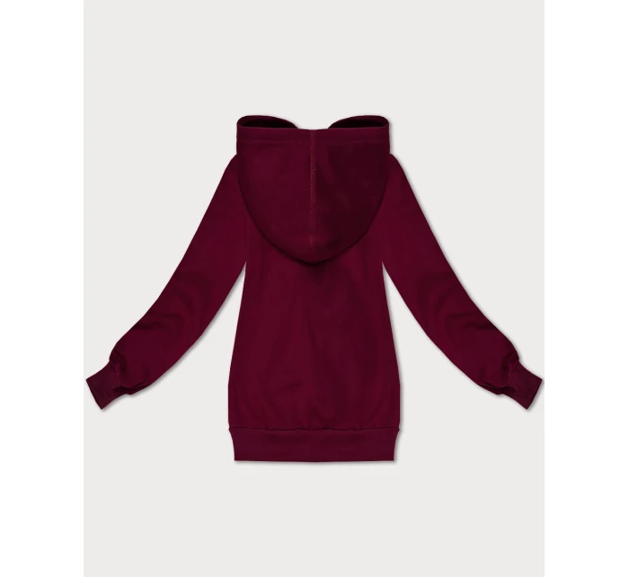 Dámská rozepínací mikina v barvě s kapucí model 21395751 - S'WEST