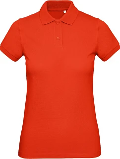 B&C Inspire Polo /women_° Dámské piqué polo z bio bavlny 01.0440 fire red