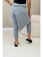 Punto Milano Zimní kalhoty s ozdobným zipem šedý Punto Milano Zimní kalhoty s ozdobným zipem šedý