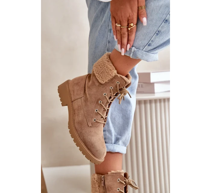 Dámské Zateplené Kotníkové Boty Workery Na Zip Hnědé Mivael Dámské Zateplené Kotníkové Boty Workery Na Zip Hnědé Mivael