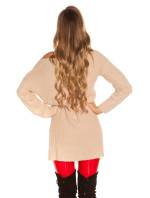 Trendy pletený svetr KouCla XL s hrubým vzorem