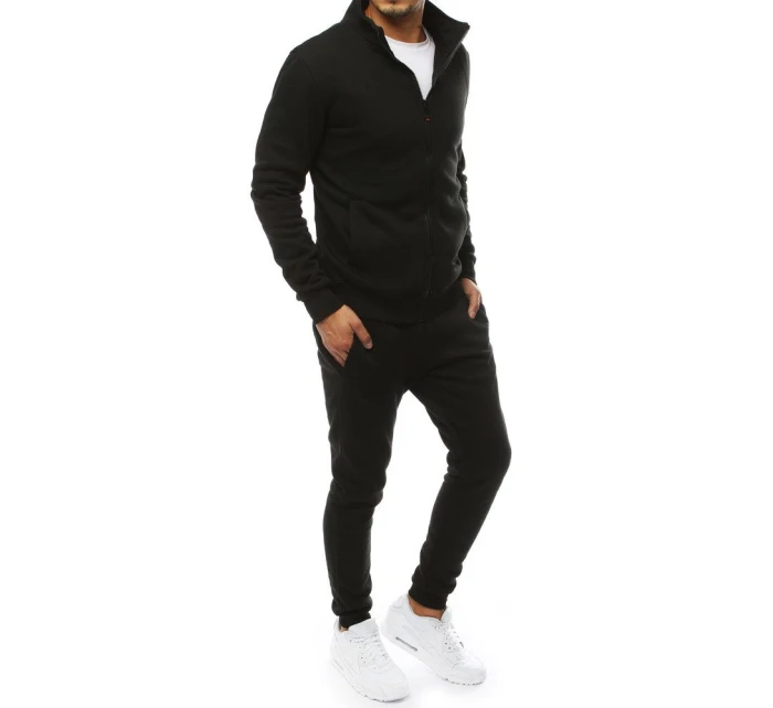 FashionStreet černá pánská tepláková souprava AX0229 FashionStreet černá pánská tepláková souprava AX0229