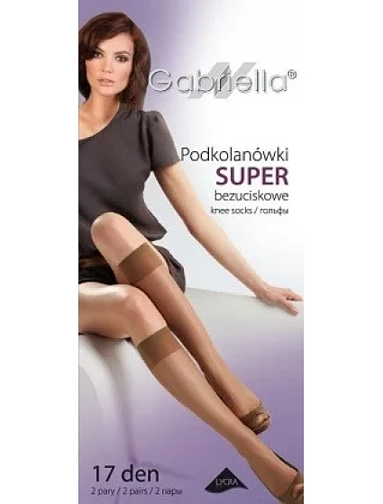 Dámské netlačící podkolenky Gabriella Super 15 den A'2
