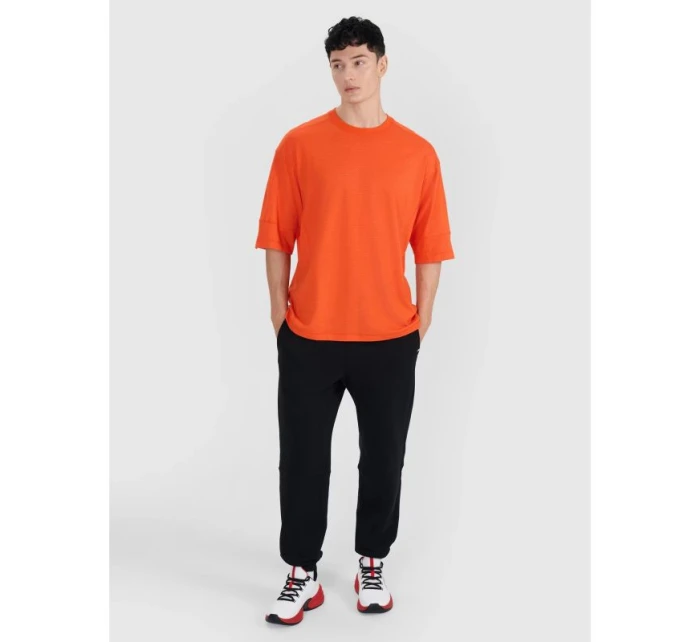 Pánské hladké tričko oversize 4F 4FRSS25TTSHM2653-70S pánské