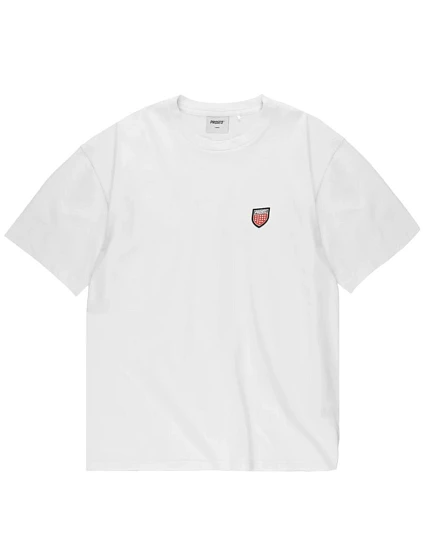 Tričko Prosto Small Shield KL261MTEE1072, bílé, velikost L