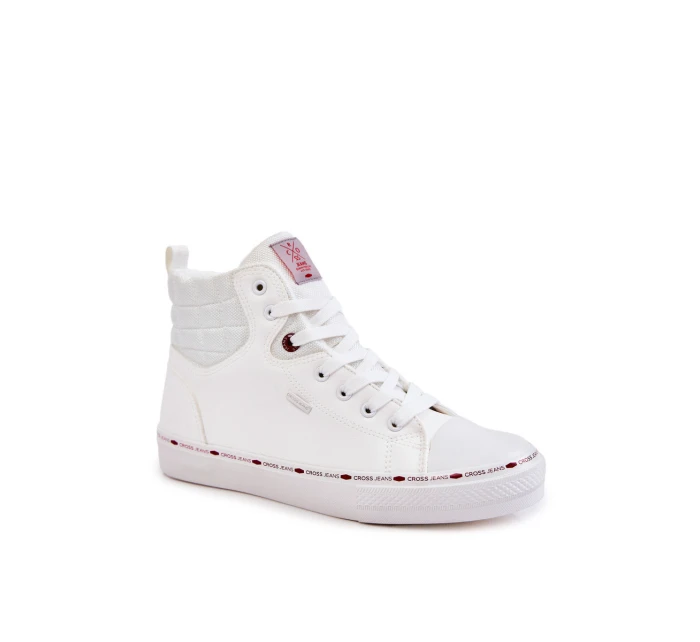 Pánské tenisky High Insulated Cross Jeans KK1R4056C Bíle