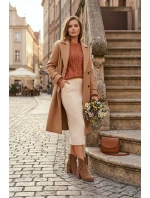 Dámské s designem z přírodní semiše na podpatku  hnědé model 21713118 - Zazoo