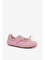Semišové Nízké Dámské Tenisky Big Star model 22095384 Růžové - Big Star Shoes