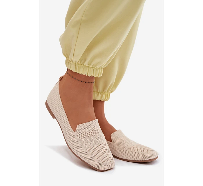 Dámské látkové mokasíny světle béžové Dorielle
