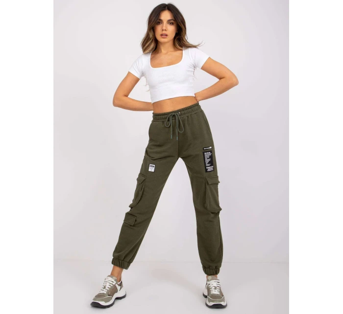 Tepláky RV DR 7461.03 khaki