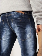 Pánské tmavě modré kalhoty Dstreet UX3916