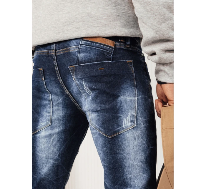 FashionStreet pánské tmavě modré kalhoty UX3916